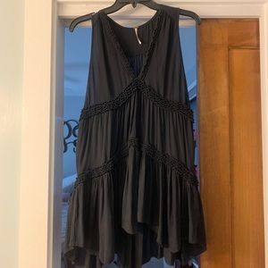 Navy blue free people mini dress